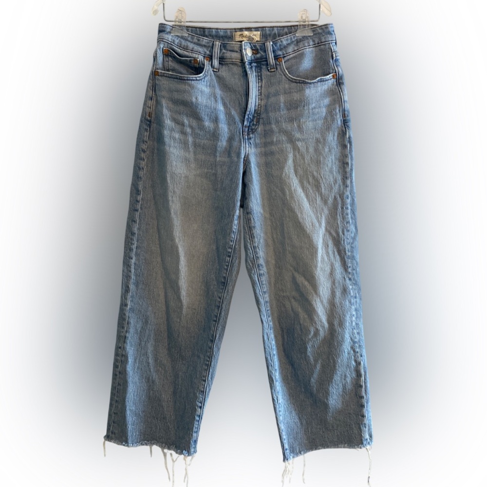 Madewell The Curvy Perfect Vintage Wide-Leg Crop Jean Altoona Wash Size 28 - Picture 2 of 9